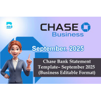 Chase Bank Statement Template – September 2025 (Business Editable Format)